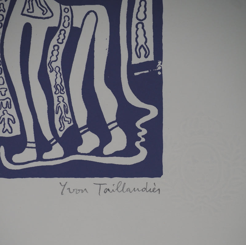 Yvon TAILLANDIER : Catitipède en cascade en violet II, Sérigraphie originale (photo de détail 2) - Crédit photo : Galerie Art.Paris