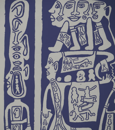 Yvon TAILLANDIER : Catitipède en cascade en violet IV, Sérigraphie originale (photo de détail 5) - Crédit photo : Galerie Art.Paris