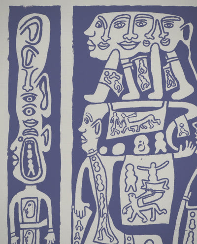 Yvon TAILLANDIER : Catitipède en cascade en violet V EA, Sérigraphie originale (photo de détail 4) - Crédit photo : Galerie Art.Paris