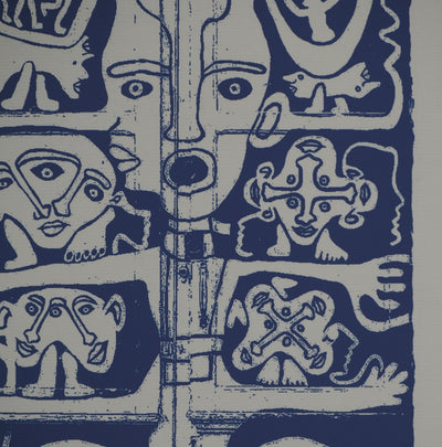 Yvon TAILLANDIER : Totem intérieur en violet II, Sérigraphie originale (photo de détail 5) - Crédit photo : Galerie Art.Paris