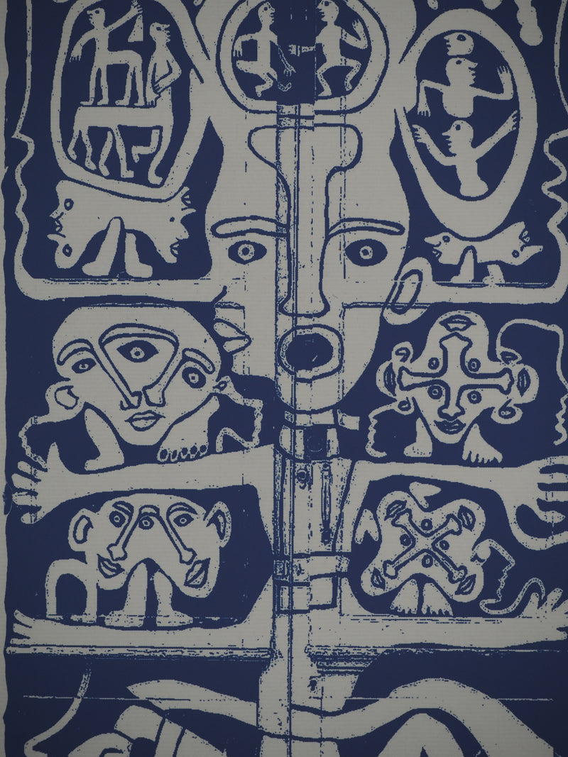 Yvon TAILLANDIER : Totem intérieur en violet II, Sérigraphie originale (photo de détail 7) - Crédit photo : Galerie Art.Paris