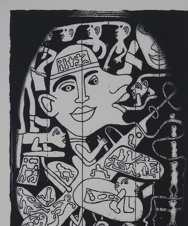 Yvon TAILLANDIER : Théâtre du dedans, Sérigraphie originale (photo de détail 4) - Crédit photo : Galerie Art.Paris