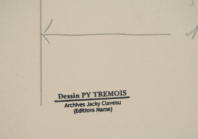 Pierre-Yves TREMOIS : Lignes vagabondes, Dessin original (photo de détail 2) - Crédit photo : Galerie Art.Paris