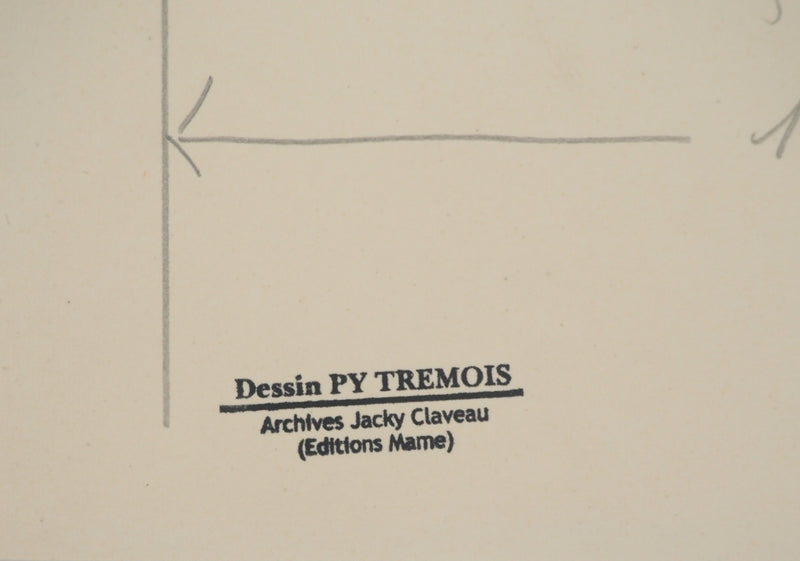 Pierre-Yves TREMOIS : Lignes vagabondes, Dessin original (photo de détail 2) - Crédit photo : Galerie Art.Paris