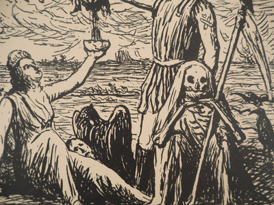 Maximilien LUCE : Les dieux s'abreuvant, Lithographie originale (photo de détail 4) - Crédit photo : Galerie Art.Paris