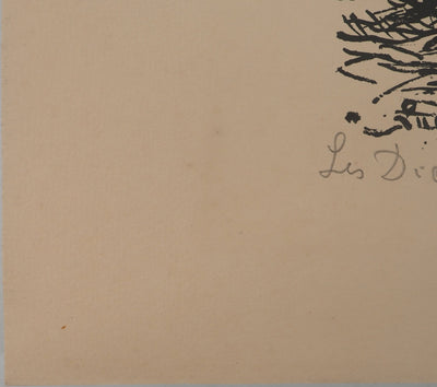 Maximilien LUCE : Les dieux s'abreuvant, Lithographie originale (photo de détail 7) - Crédit photo : Galerie Art.Paris