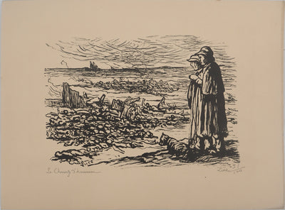 Maximilien LUCE : Le champ d'honneur, Lithographie originale (vue générale) - Crédit photo : Galerie Art.Paris