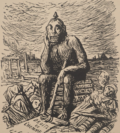 Maximilien LUCE : Bestialité, Lithographie originale (photo de détail 3) - Crédit photo : Galerie Art.Paris