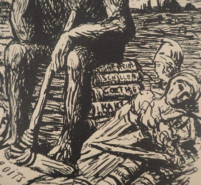 Maximilien LUCE : Bestialité, Lithographie originale (photo de détail 5) - Crédit photo : Galerie Art.Paris