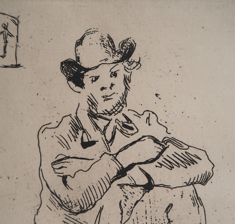 Paul CEZANNE : Armand Guillaumin au pendu, Gravure originale (photo de détail 5) - Crédit photo : Galerie Art.Paris