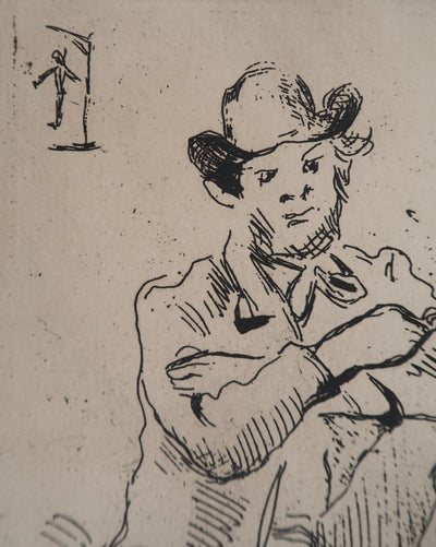 Paul CEZANNE : Armand Guillaumin au pendu, Gravure originale (photo de détail 6) - Crédit photo : Galerie Art.Paris