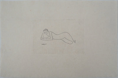 Amedeo MODIGLIANI : Nu allongé, Gravure signée