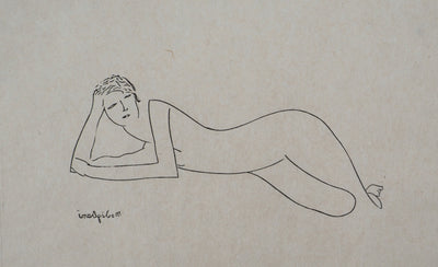 Amedeo MODIGLIANI : Nu allongé, Gravure signée
