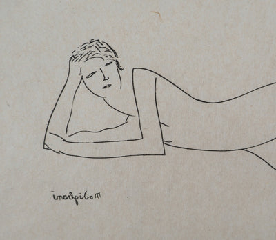 Amedeo MODIGLIANI : Nu allongé, Gravure signée