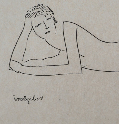 Amedeo MODIGLIANI : Nu allongé, Gravure signée