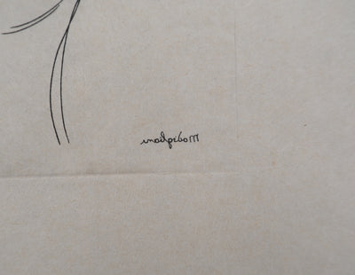 Amedeo MODIGLIANI : Portrait de femme, Gravure signée