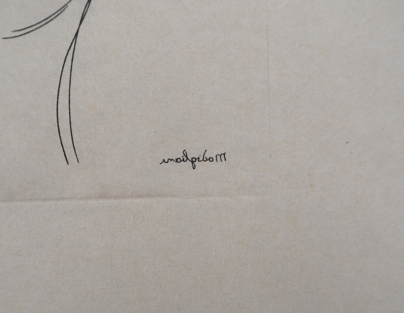 Amedeo MODIGLIANI : Portrait de femme, Gravure signée