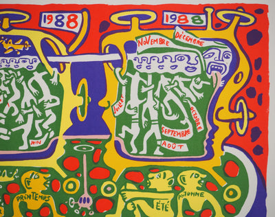 Yvon TAILLANDIER : Les quatre saison, Sérigraphie originale (photo de détail 6) - Crédit photo : Galerie Art.Paris