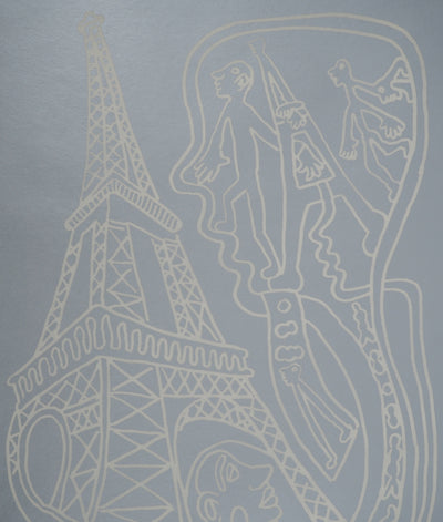 Yvon TAILLANDIER : Paris : La Tour Eiffel en argent, Sérigraphie originale (photo de détail 2) - Crédit photo : Galerie Art.Paris