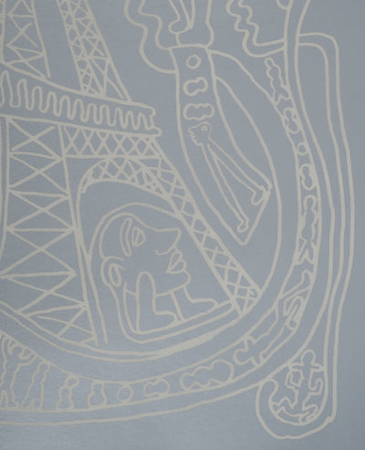 Yvon TAILLANDIER : Paris : La Tour Eiffel en argent, Sérigraphie originale (photo de détail 4) - Crédit photo : Galerie Art.Paris