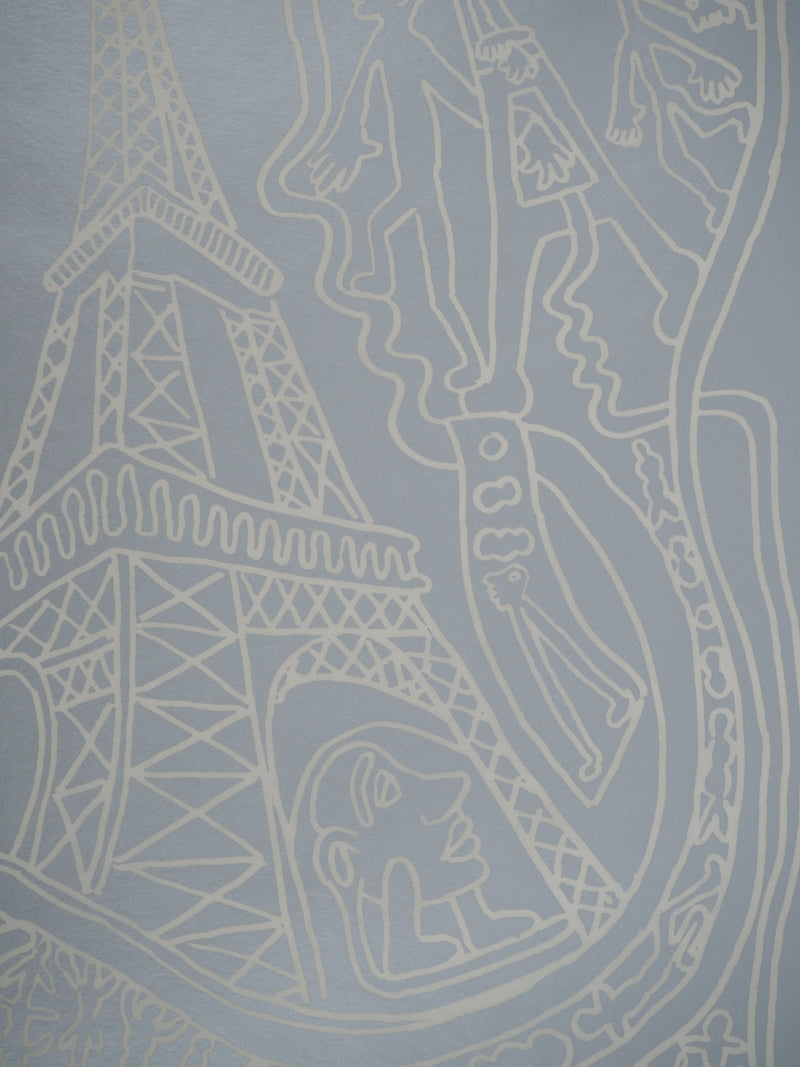 Yvon TAILLANDIER : Paris : La Tour Eiffel en argent, Sérigraphie originale (photo de détail 7) - Crédit photo : Galerie Art.Paris