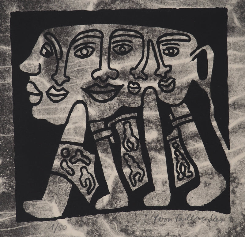Yvon TAILLANDIER : Le Catitipède, Sérigraphie originale (photo de détail 2) - Crédit photo : Galerie Art.Paris