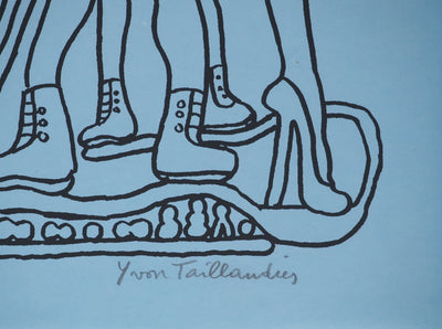 Yvon TAILLANDIER : La parisienne, Sérigraphie originale (photo de détail 2) - Crédit photo : Galerie Art.Paris