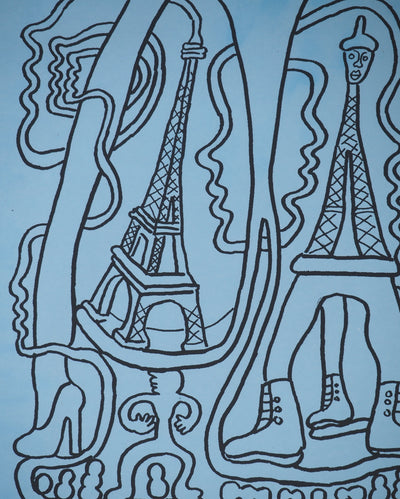 Yvon TAILLANDIER : La parisienne, Sérigraphie originale (photo de détail 4) - Crédit photo : Galerie Art.Paris