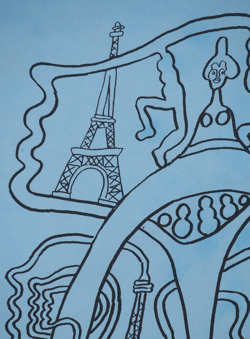 Yvon TAILLANDIER : La parisienne, Sérigraphie originale (photo de détail 5) - Crédit photo : Galerie Art.Paris