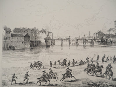 Jean-Antoine Simeon FORT :, Gravure originale (photo de détail 3) - Crédit photo : Galerie Art.Paris