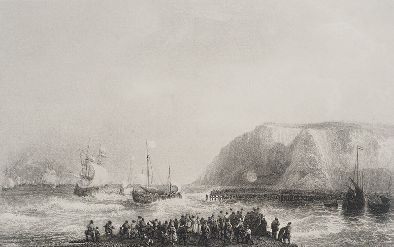 Théodore GUDIN : Combat naval, Gravure originale (photo de détail 2) - Crédit photo : Galerie Art.Paris