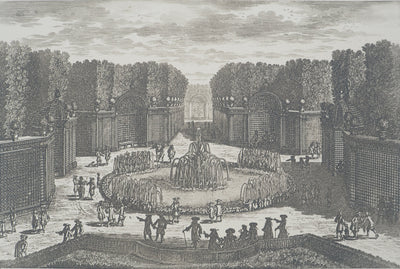 Famille PERELLE : Fontaine de l'Etoile à Versailles, Gravure originale (photo de détail 2) - Crédit photo : Galerie Art.Paris