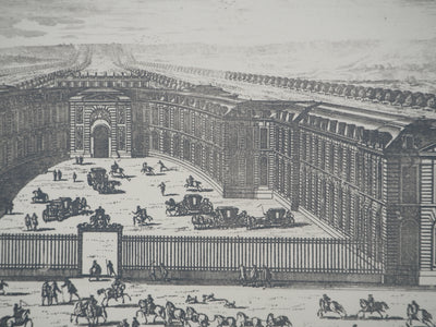 Famille PERELLE : La grande écurie du roi, Gravure originale (photo de détail 3) - Crédit photo : Galerie Art.Paris