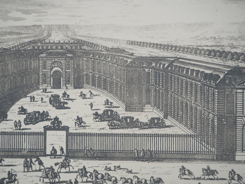 Famille PERELLE : La grande écurie du roi, Gravure originale (photo de détail 3) - Crédit photo : Galerie Art.Paris