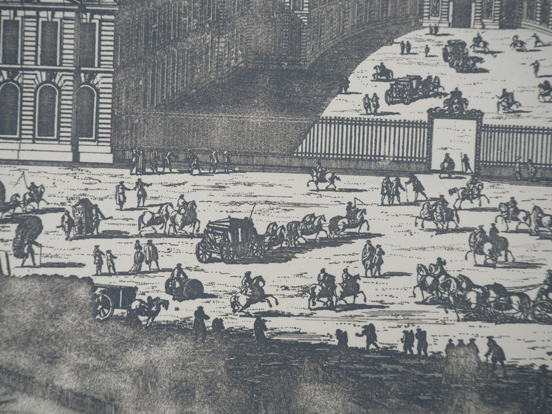 Famille PERELLE : La grande écurie du roi, Gravure originale (photo de détail 4) - Crédit photo : Galerie Art.Paris