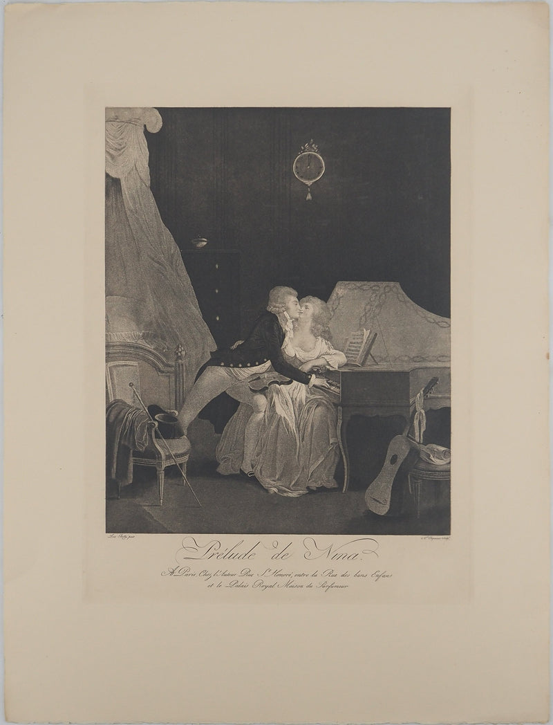 Louis BOILLY : Prélude de Nina, Gravure originale (vue générale) - Crédit photo : Galerie Art.Paris