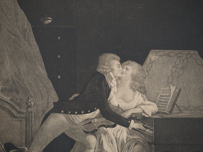 Louis BOILLY : Prélude de Nina, Gravure originale (photo de détail 3) - Crédit photo : Galerie Art.Paris
