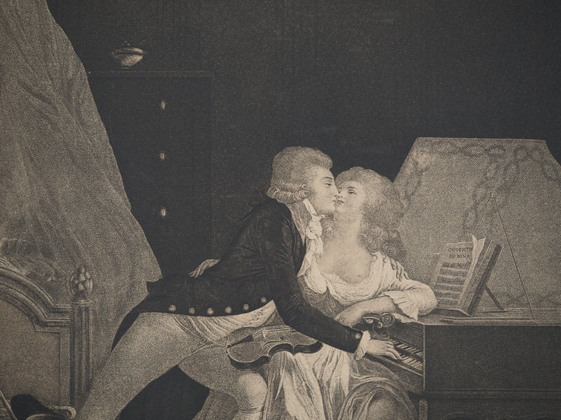 Louis BOILLY : Prélude de Nina, Gravure originale (photo de détail 3) - Crédit photo : Galerie Art.Paris