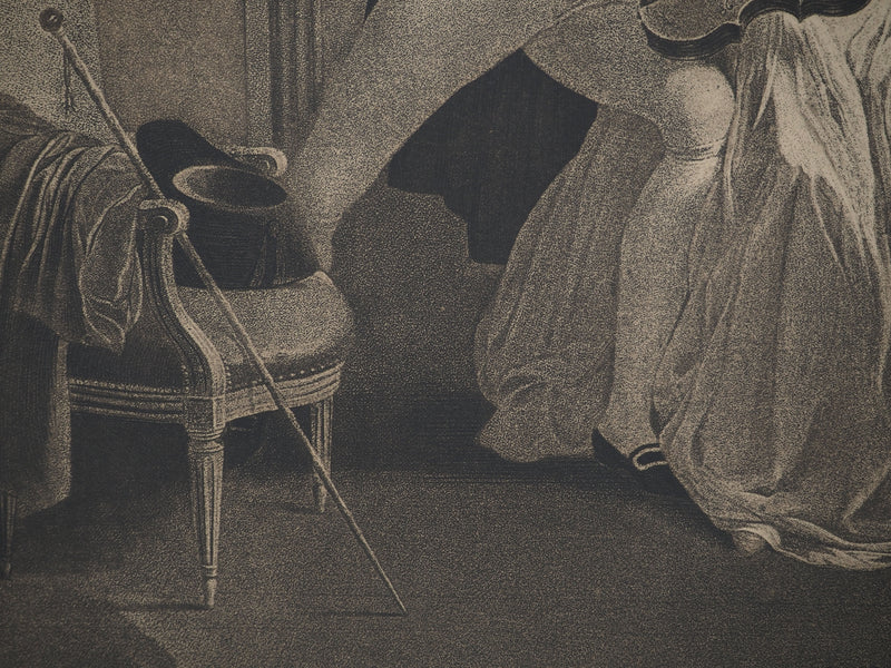 Louis BOILLY : Prélude de Nina, Gravure originale (photo de détail 5) - Crédit photo : Galerie Art.Paris