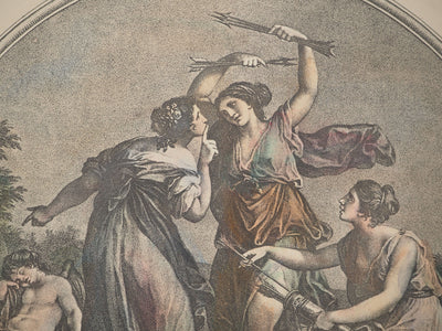Angelica KAUFFMAN : Cupidon et les trois Grâces, Gravure originale (photo de détail 3) - Crédit photo : Galerie Art.Paris