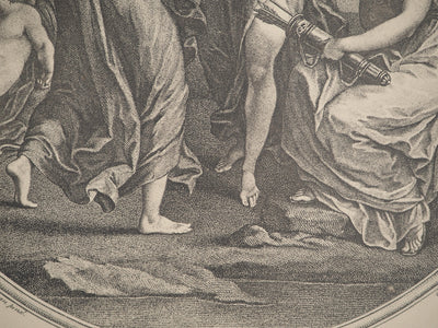 Angelica KAUFFMAN : L'Amour désarmé par les Grâces, Gravure originale (photo de détail 4) - Crédit photo : Galerie Art.Paris
