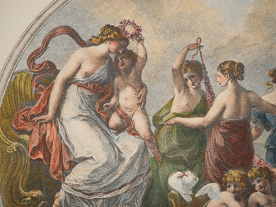 Angelica KAUFFMAN : Le triomphe de Vénus, Gravure originale (photo de détail 3) - Crédit photo : Galerie Art.Paris