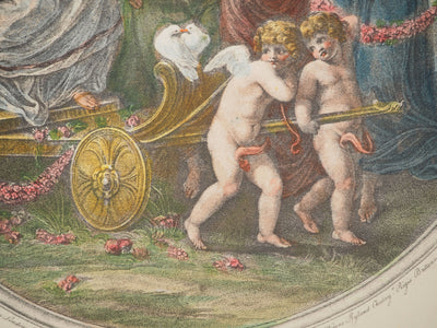 Angelica KAUFFMAN : Le triomphe de Vénus, Gravure originale (photo de détail 4) - Crédit photo : Galerie Art.Paris