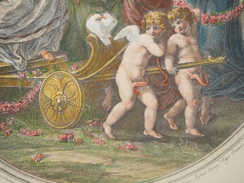 Angelica KAUFFMAN : Le triomphe de Vénus, Gravure originale (photo de détail 4) - Crédit photo : Galerie Art.Paris