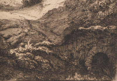 Eugène BLÉRY : Composition au ruisseau, Gravure originale (photo de détail 4) - Crédit photo : Galerie Art.Paris