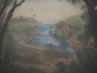 Nicolas LANCRET : Le printemps, Gravure originale (photo de détail 4) - Crédit photo : Galerie Art.Paris
