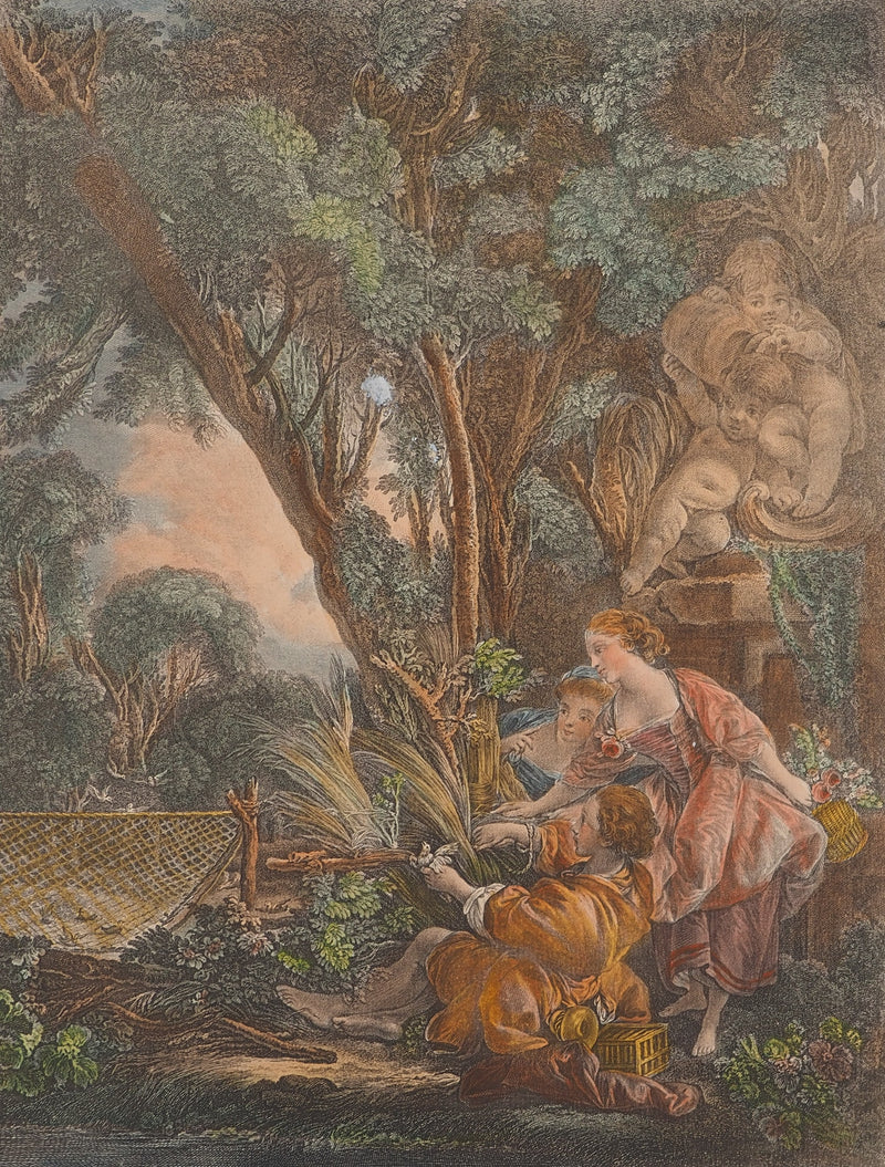 François BOUCHER : La chasse, Gravure originale (photo de détail 2) - Crédit photo : Galerie Art.Paris