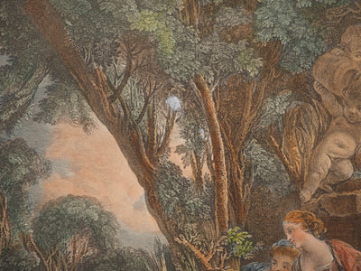 François BOUCHER : La chasse, Gravure originale (photo de détail 4) - Crédit photo : Galerie Art.Paris