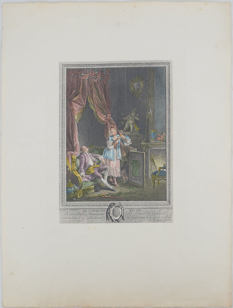 Pierre Antoine BAUDOIN :, Gravure originale (vue générale) - Crédit photo : Galerie Art.Paris