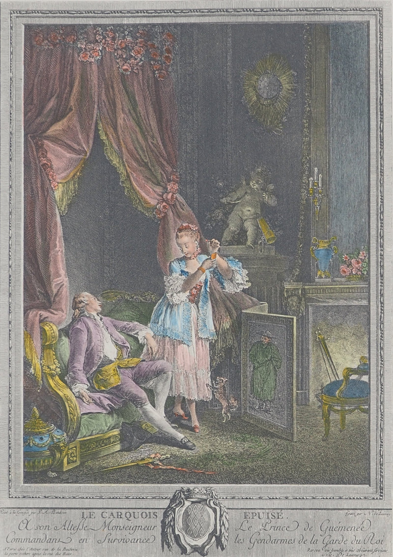 Pierre Antoine BAUDOIN :, Gravure originale (photo de détail 2) - Crédit photo : Galerie Art.Paris